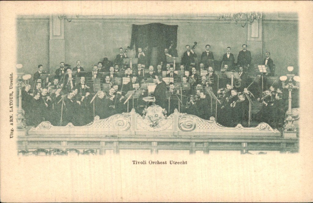 Utrecht - Tivoli Orchest - Podium, Ophalen of Verzenden, Voor 1920, Ongelopen, Utrecht
