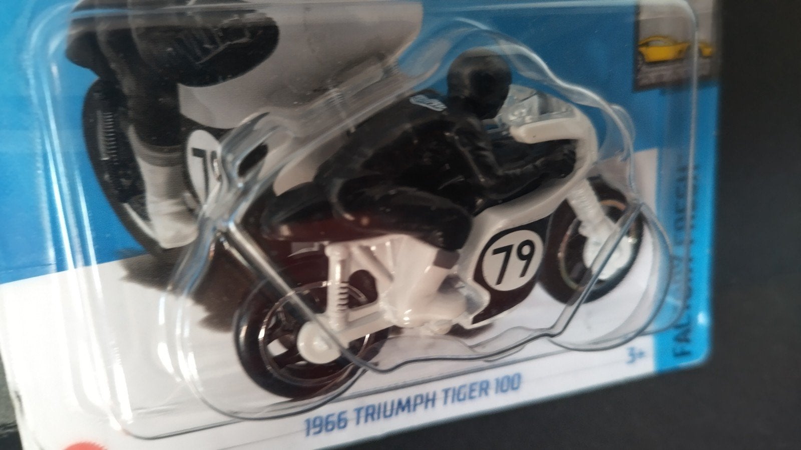 Triumph Tiger 100 3inch Hotwheels Pol, Verzenden, Nieuw, M, Mattel