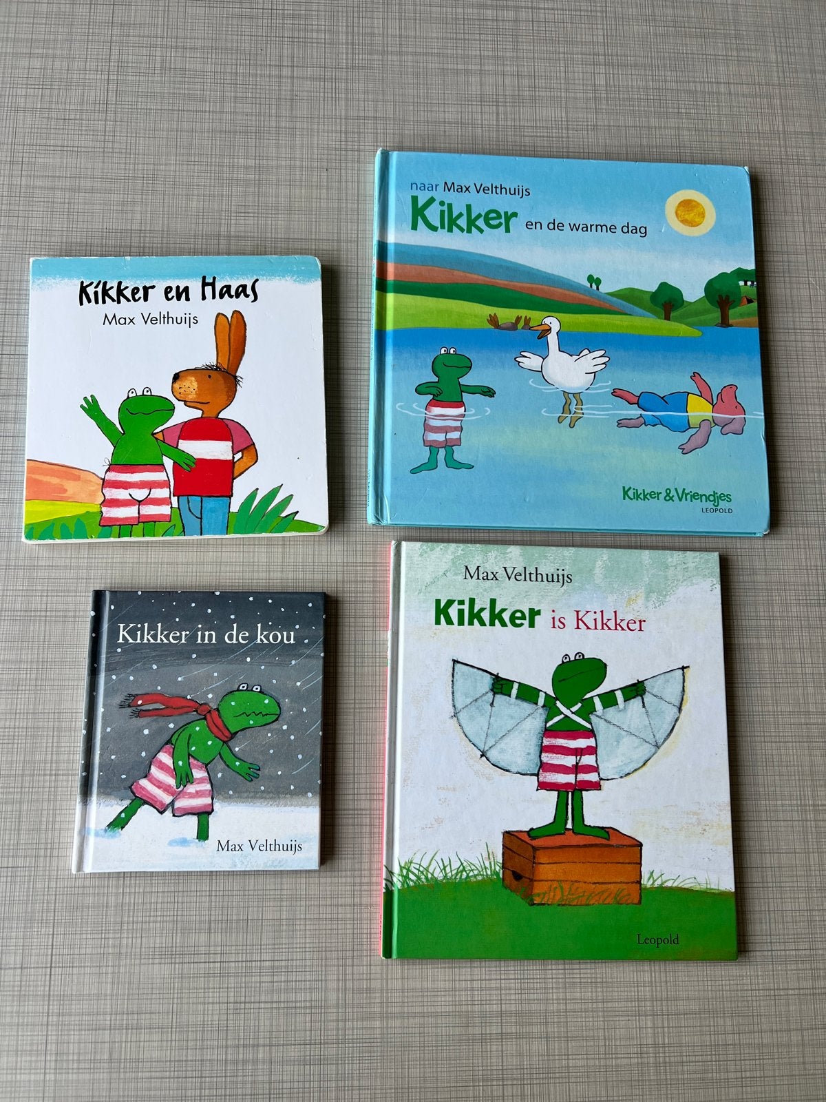 Kikker boeken Max Velthuijs - 4 stuks, Jongen of Meisje, Ophalen of Verzenden, Zo goed als nieuw, Voorleesboek