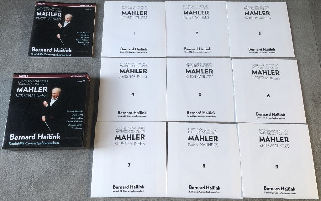 MAHLER - SYMPHONIES - KCO - BERNARD HAITINK - BOXSET 9 CD´S, Ophalen of Verzenden, Zo goed als nieuw, Mahler