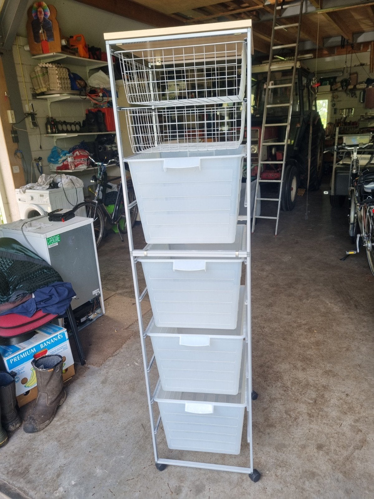 IKEA opbergrek met lades en manden, Ophalen, Gebruikt