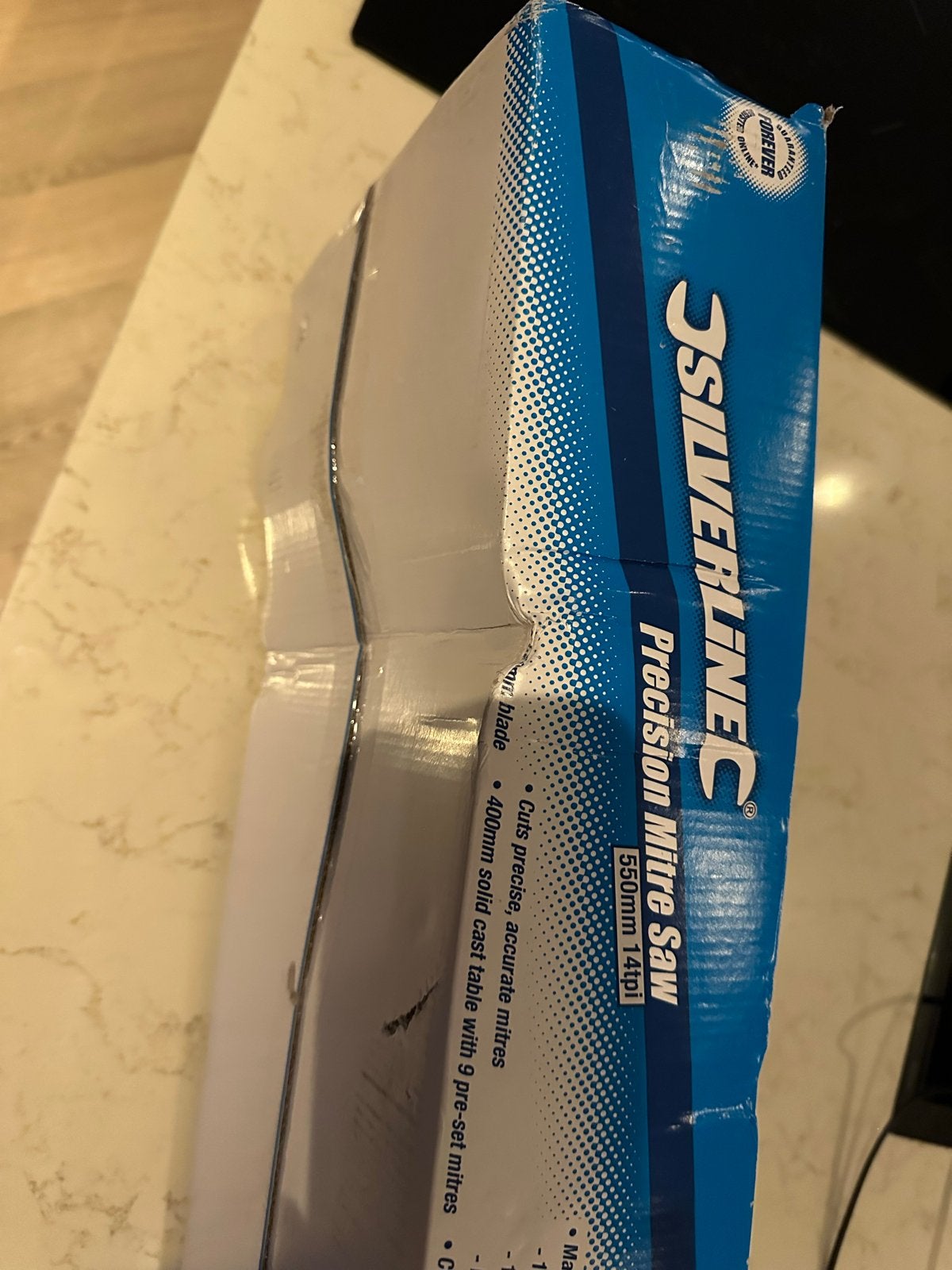 Silverline Precisie Verstekzaag 550mm, Ophalen of Verzenden, Nieuw, Afkortzaag, 70 mm of meer