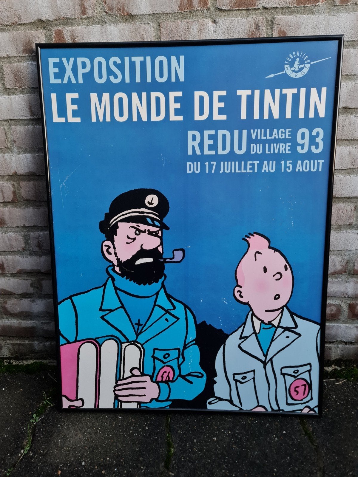 Kuifje TinTin kapitein Haddock affiche tentoonstelling, Ophalen, Kuifje, Gebruikt, Plaatje, Poster of Sticker