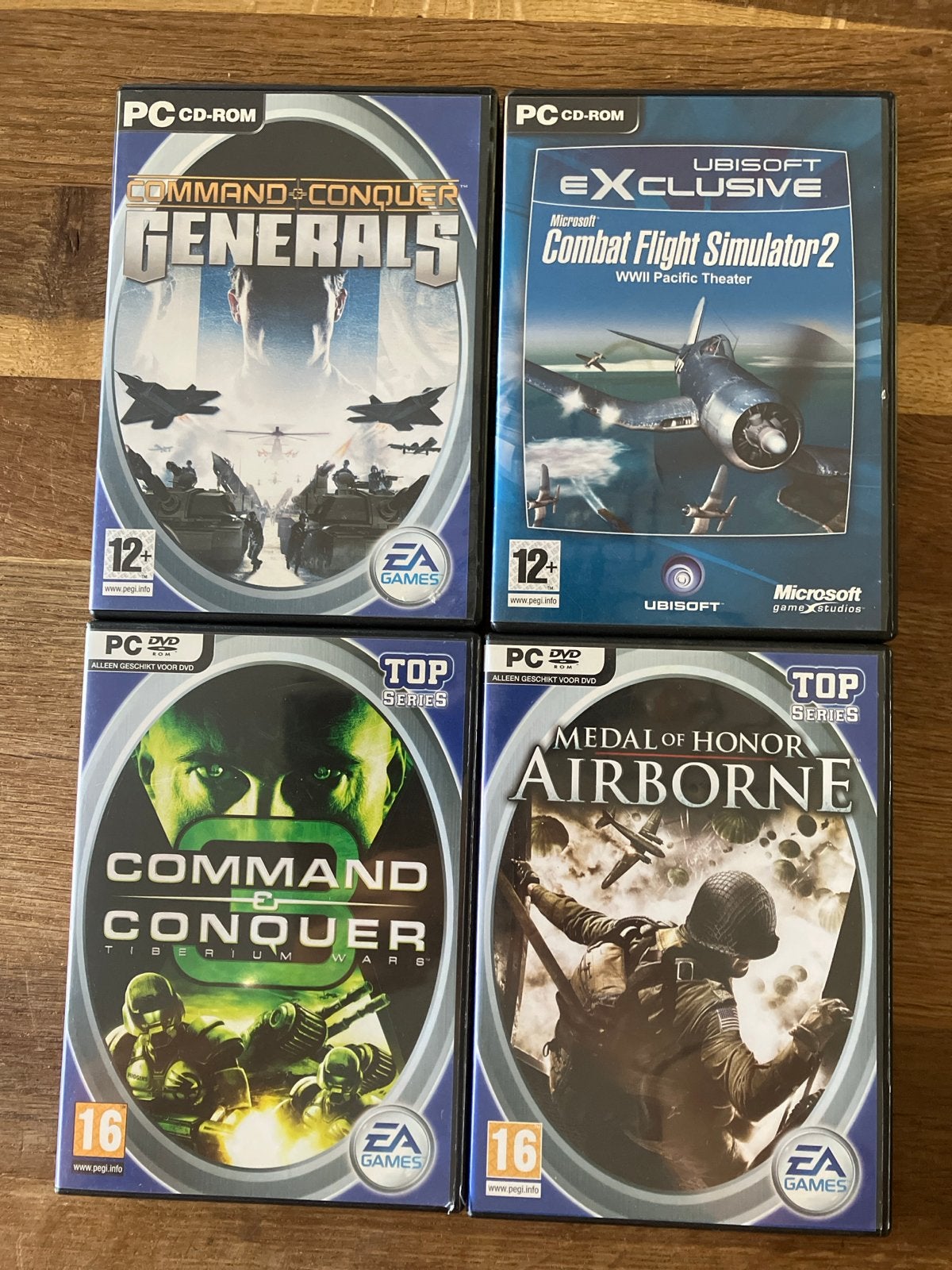 PC CD-ROM Games: Command & Conquer, Combat Flight Simulator, Spelcomputers en Games, Games | Pc, Online, Gebruikt, 1 speler, Ophalen of Verzenden
