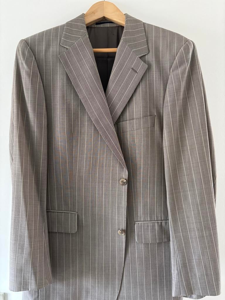 Burberry London Gestreept jasje, Maat 50, Kleding | Heren, Ophalen of Verzenden, Zo goed als nieuw, Overige maten, Grijs