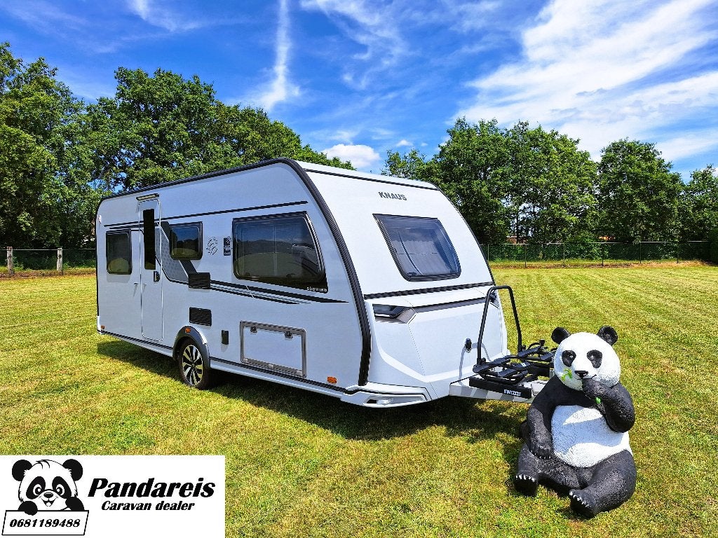 Knaus Südwind 500 EU MOVER + LITHIUM ACCU + FIETSENDRAGER, Caravans en Kamperen, Rondzit, Bedrijf, 2 aparte bedden, 5 tot 6 meter
