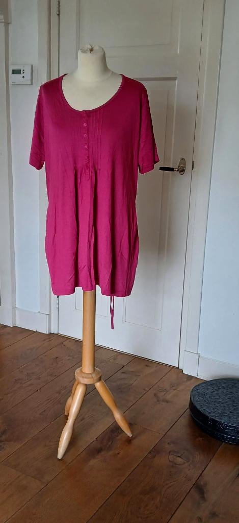Shirt - top - tuniek - fuchsia kleur: roze / fuchsia, Maat 46/48 (XL) of groter, Ophalen of Verzenden, Zo goed als nieuw, MS Mode