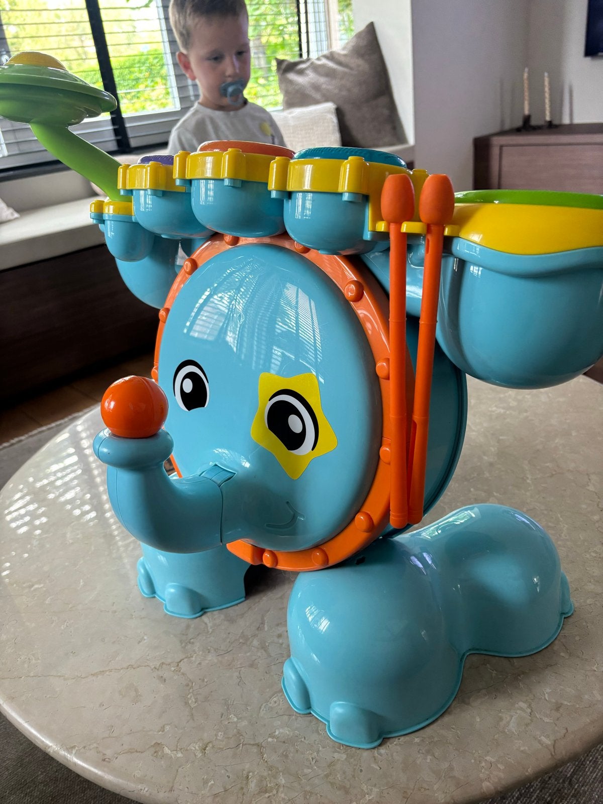 VTech Baby Olifant Drumstel - Muzikaal Speelgoed, Ophalen, Zo goed als nieuw, 6 maanden tot 2 jaar