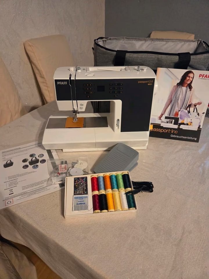 PFAFF Passport 2.0 naaimachine met IDT – compleet met koffer, Ophalen of Verzenden, Zo goed als nieuw, Naaimachine, Pfaff