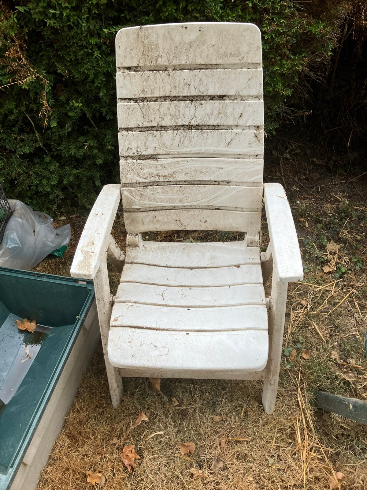 Gratis ophalen 4x Hartman wit en 7x Flair tuinstoelen, Ophalen, Gebruikt, Kunststof