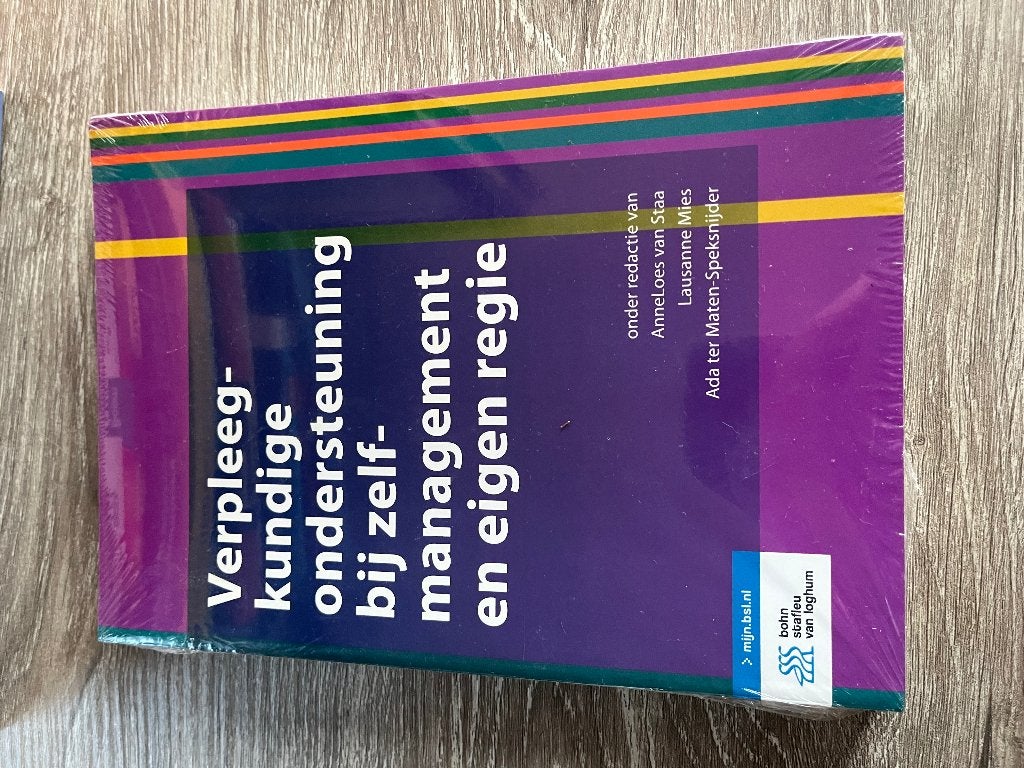 Verpleegkundige ondersteuning bij zelfmanagement eigen regie, Nieuw, AnneLoes van Staa, Beta, HBO