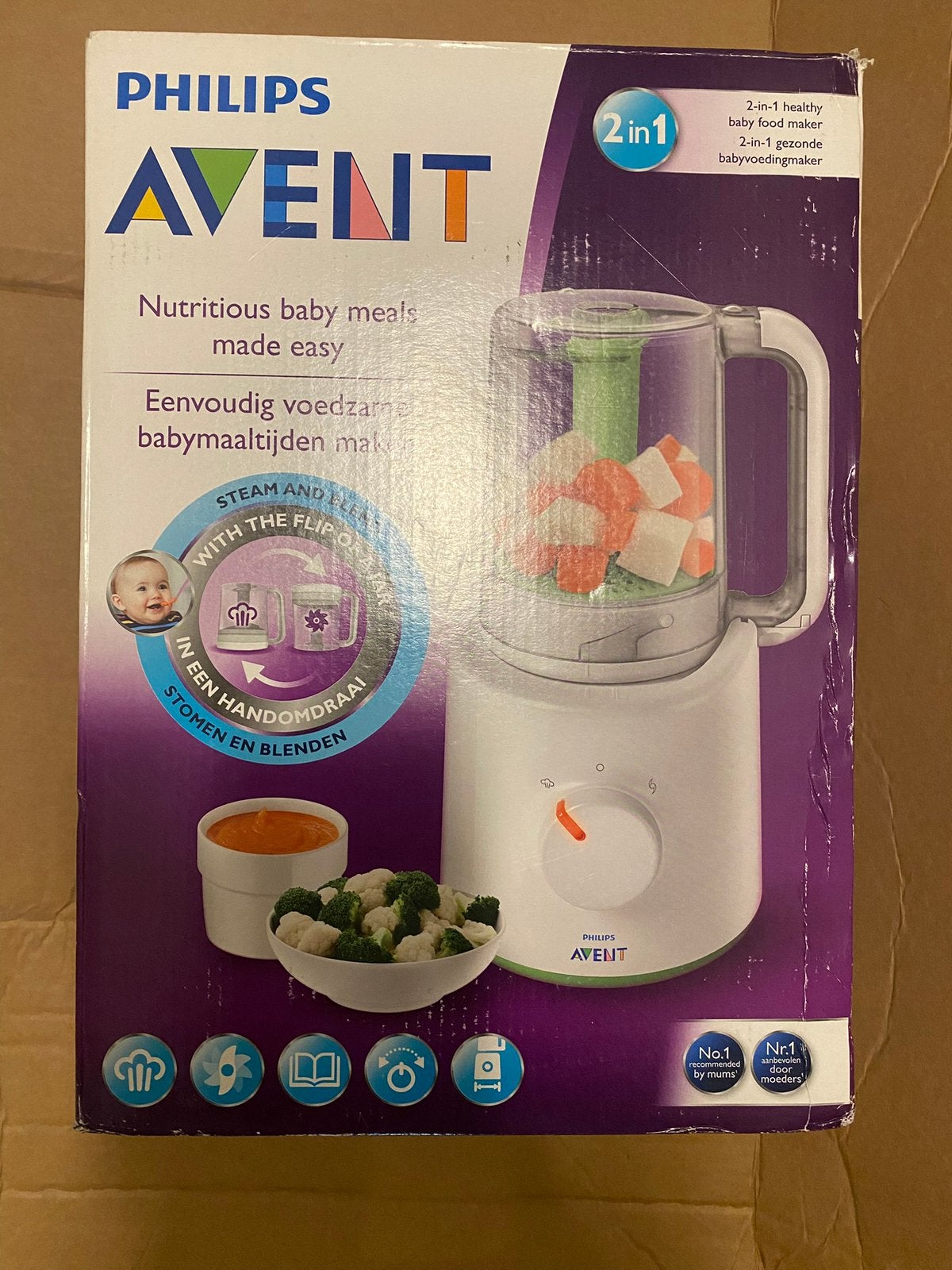 Baby voeding maker Avent Philips 2 in 1, Ophalen of Verzenden, Nieuw, Babyvoedingmaker, Philips Avent