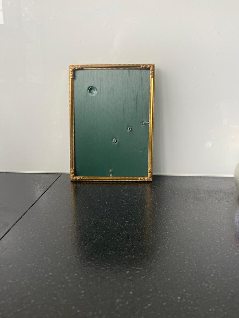 Goudkleurig fotolijstje, Huis en Inrichting, Woonaccessoires | Lijsten, Ophalen of Verzenden, Gebruikt, Overige materialen