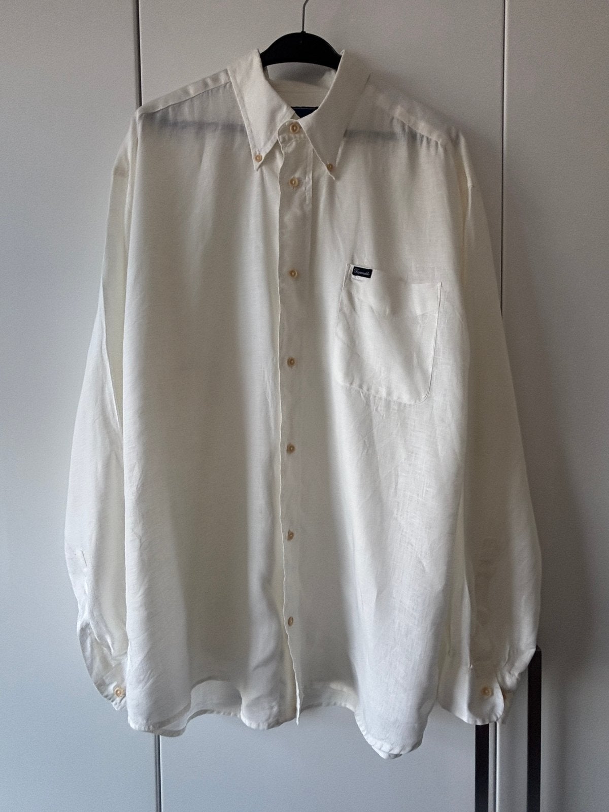 Façonnable, ecru linnen shirt, maat XXL, Façonnable, Verzenden, Wit, Zo goed als nieuw