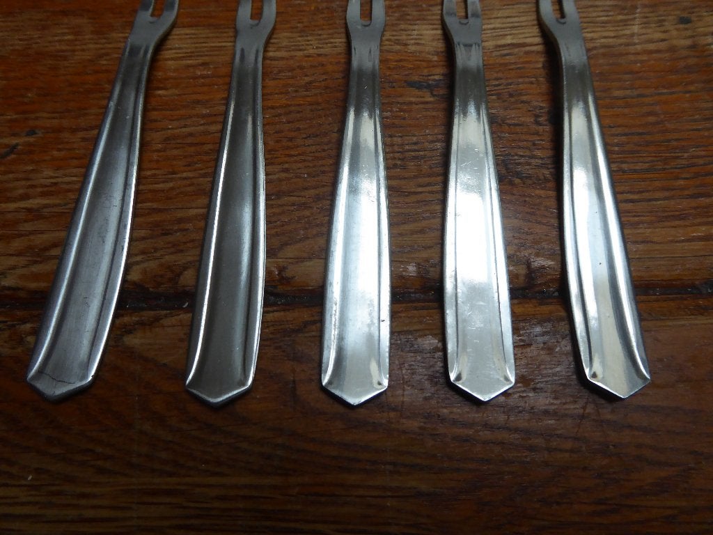 11 vintage slakken vorkjes, Ophalen of Verzenden
