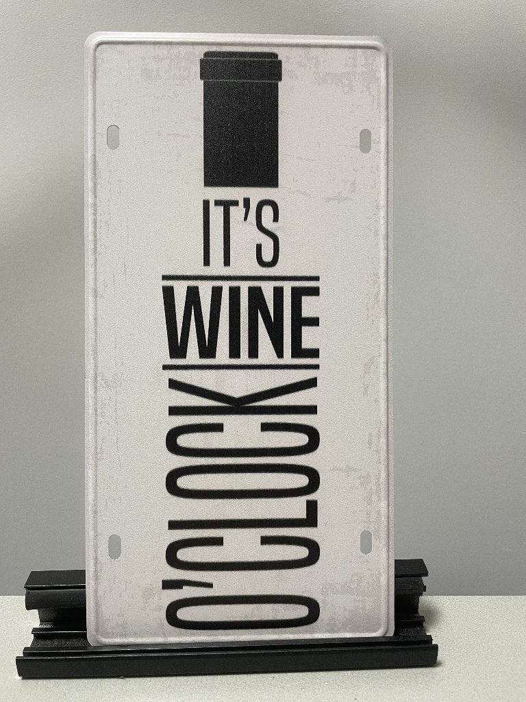 It’s WINE o’clock wandbord (Old Look), Www.pand50.nl, Nieuw, Ophalen of Verzenden, Printer 29B Coevorden