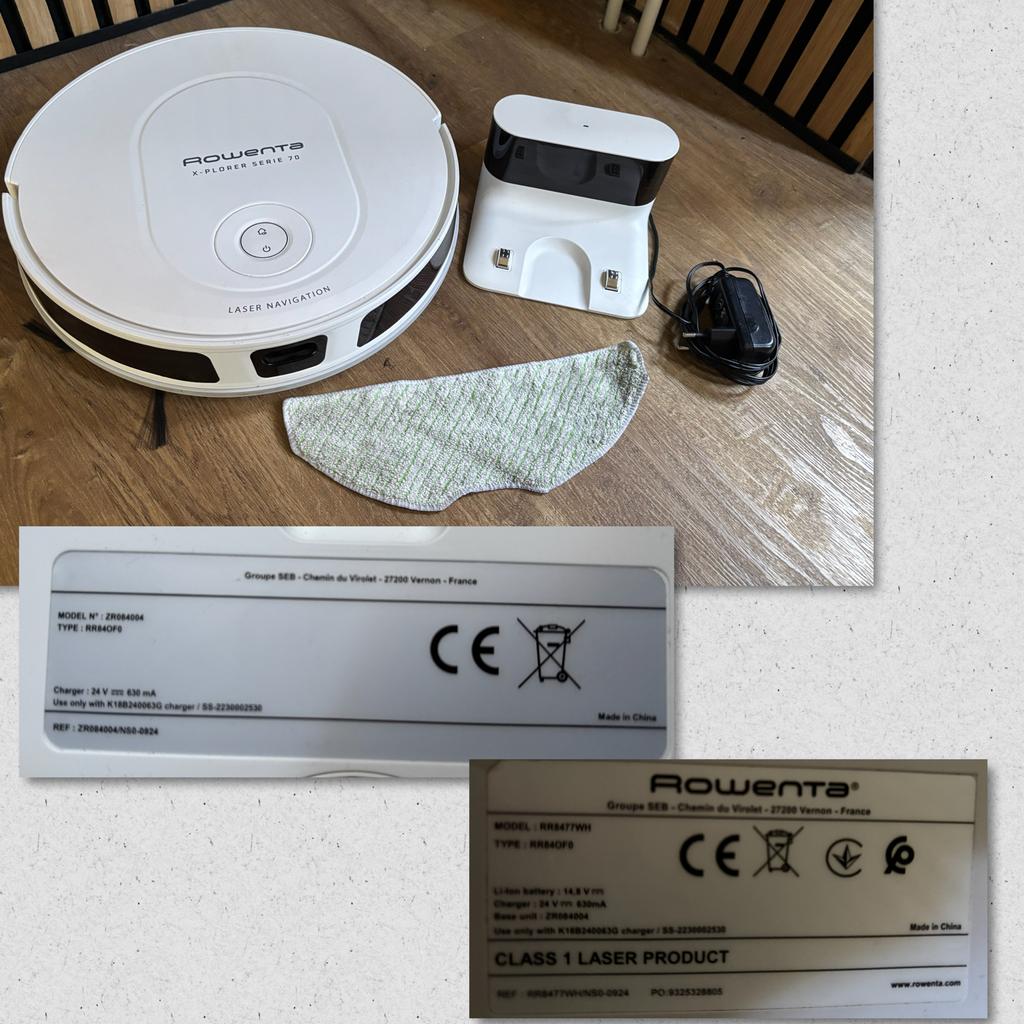 Rowenta X-Plorer Serie 70 Robotstofzuiger met dweilfunctie, Ophalen of Verzenden, Zo goed als nieuw, Reservoir, Robotstofzuiger