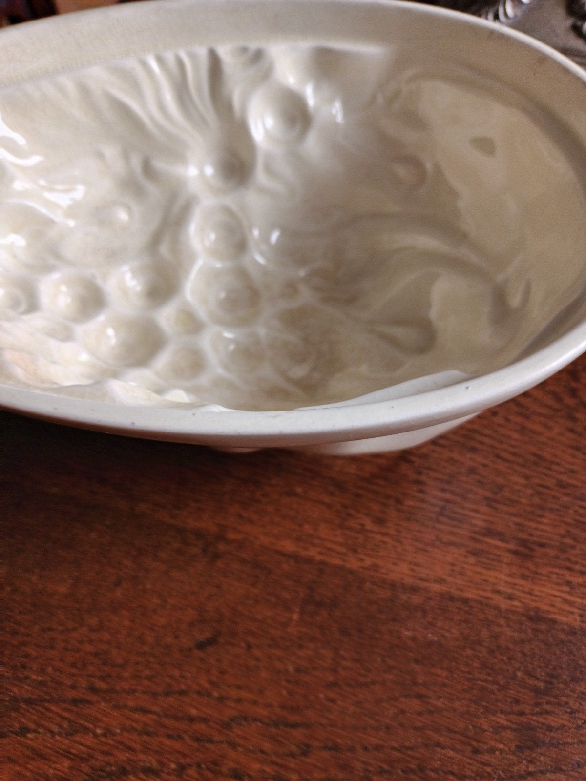 Vintage Puddingvorm - Crèmekleurig Keramiek, Ophalen