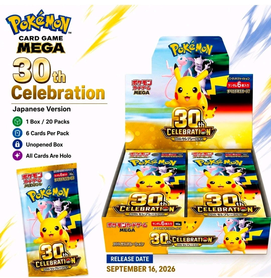 Foto 4 van Pokémon TCG Mega 30th Celebration Boosterbox Japans