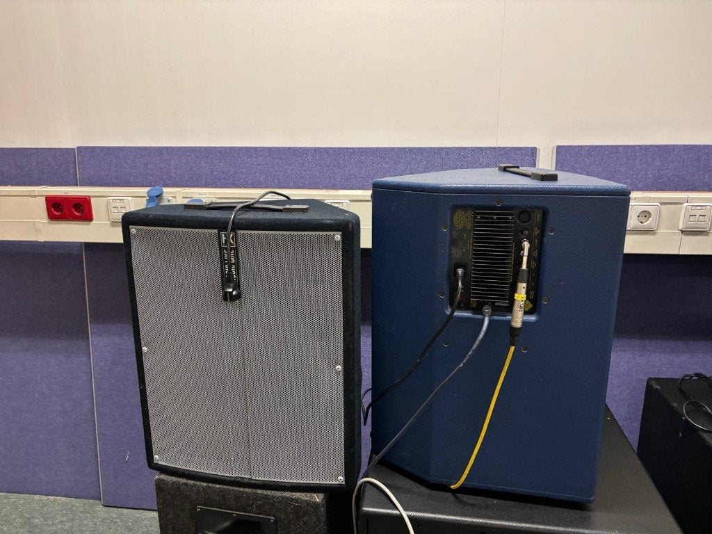 2 HK Classicline  15"speakers, Ophalen, Gebruikt, Minder dan 500 watt