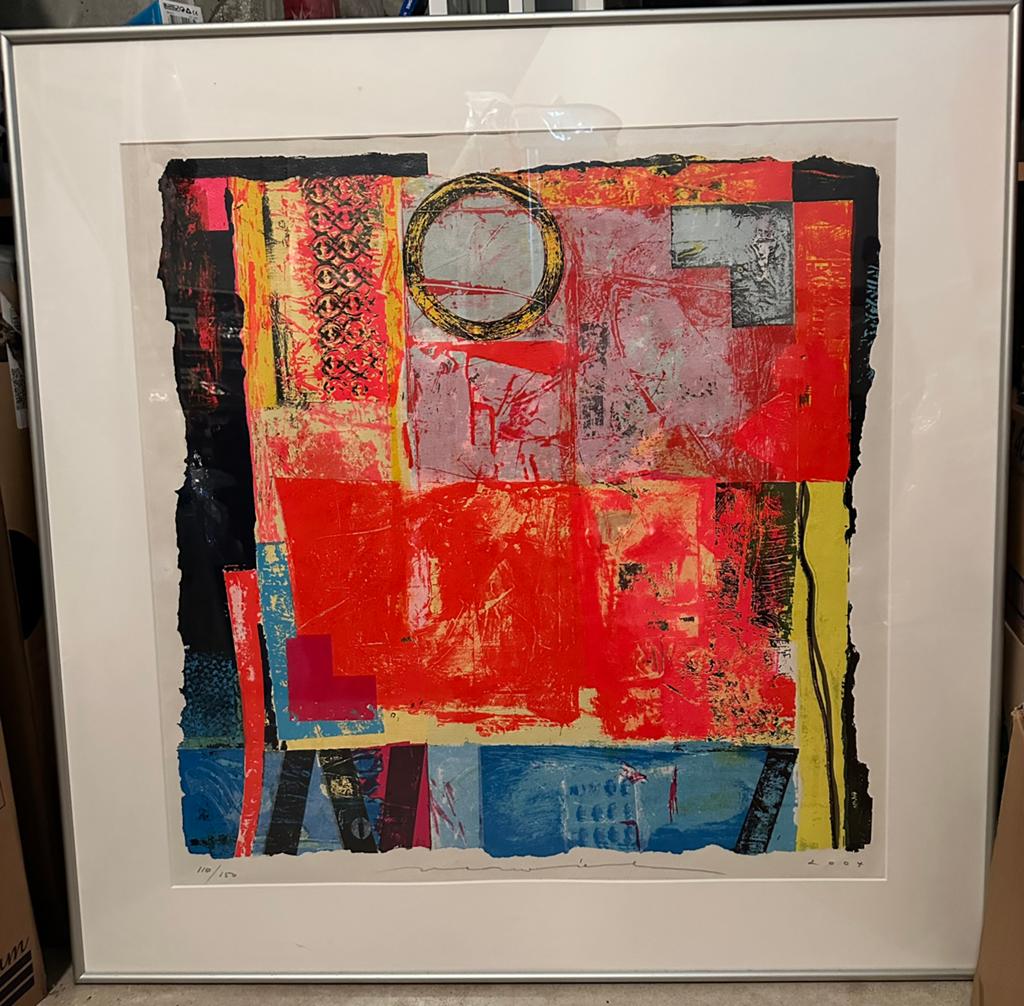 Kantoor schilderij, Antiek en Kunst, Kunst | Schilderijen | Abstract, Ophalen
