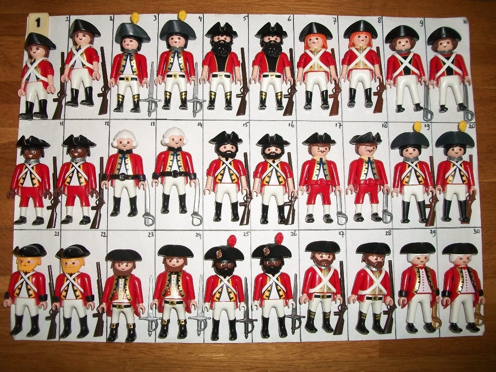 7675 Roodrokken, engelse officieren, soldaten, generaals, Ophalen of Verzenden, Nieuw, Complete set, Figuren