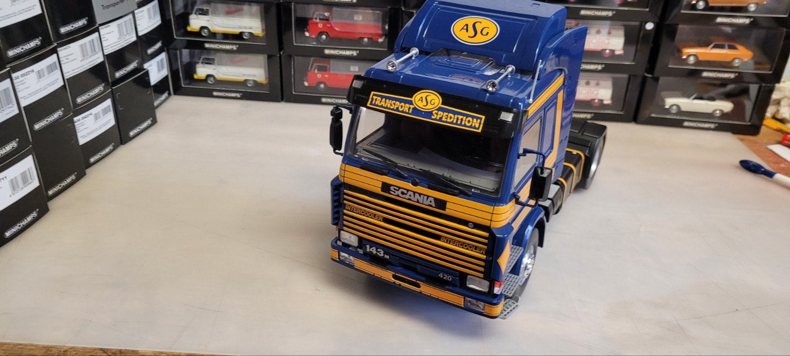 MCG Scania 143M  ASG, Hobby en Vrije tijd, Ophalen of Verzenden, Zo goed als nieuw, Overige typen, Overige merken