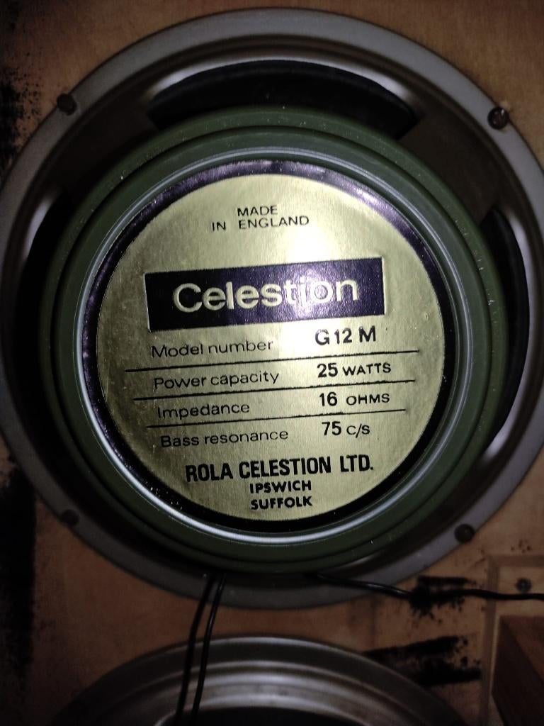 Celestion Greenback G12H30 55hz (1971) pulsonic cone 16 ohm, Overige merken, Gebruikt, Overige typen, Ophalen of Verzenden