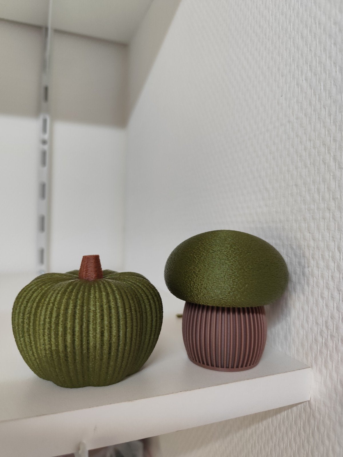 Decoratieve paddestoel en pompoen set, Groen, Overige stijlen, Nieuw, Kunststof