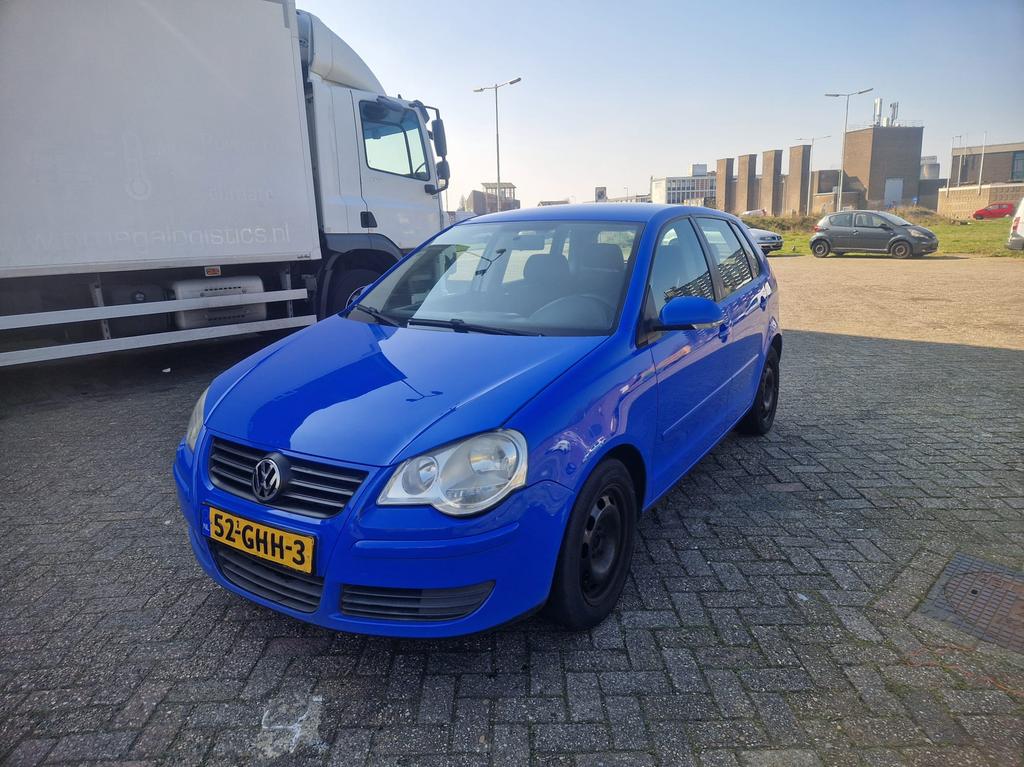 Volkswagen Polo 1.2 51KW 2008 Blauw, Auto's, Voorwielaandrijving, Euro 5, Zwart, 540 kg