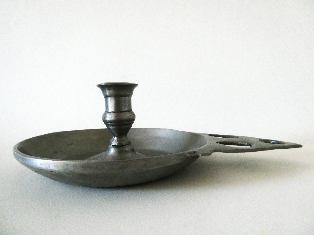 Tinnen blaker kandelaar, Antiek en Kunst, Antiek | Tin, Ophalen of Verzenden