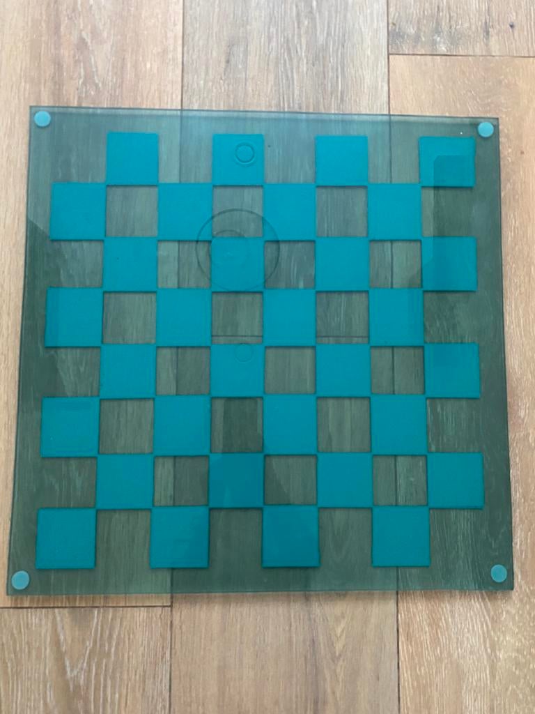 Hard plastic groot Dambord, Een of twee spelers, Ophalen of Verzenden, Gebruikt