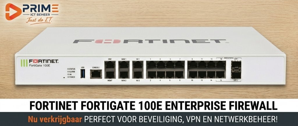 Fortinet Fortigate 100E Firewall, Computers en Software, Router, Gebruikt, Fortinet Fortigate, Info@fortigate.com