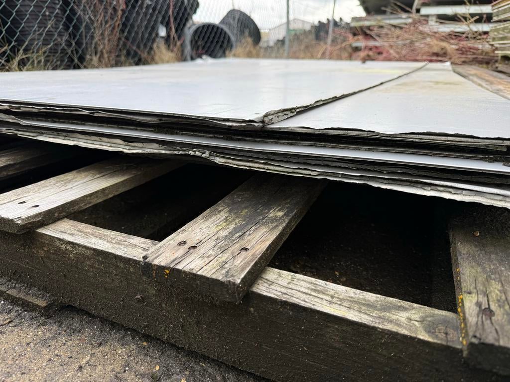 Composiet platen Dibond zilver plaat ca. 250x150cm, Doe-het-zelf en Verbouw, Platen en Panelen, Ophalen of Verzenden, Gebruikt