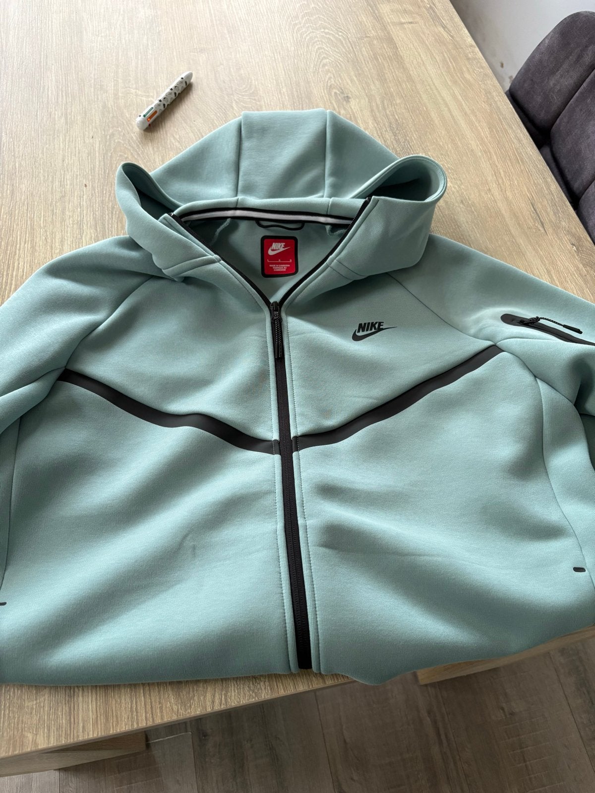 Nike Tech Fleece Hoodie - Lichtblauw, Ophalen of Verzenden, Zo goed als nieuw