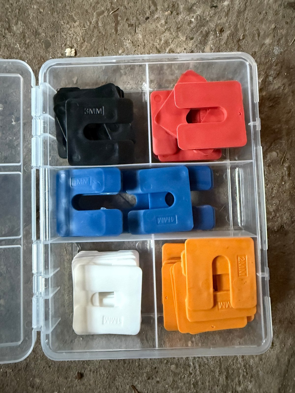 Kunststof Uitvulplaatjes Assortiment - Regel & Stelwerk, Doe-het-zelf en Verbouw, Ophalen, Nieuw, Minder dan 50 mm, Overige typen