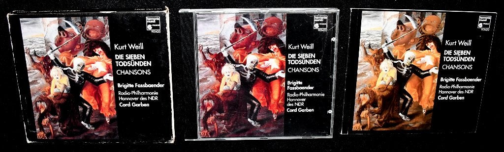 Kurt Weill - Die Sieben Todsunden - Chansons - Brigitte Fass, Verzenden, Classicisme, Zo goed als nieuw, Overige typen