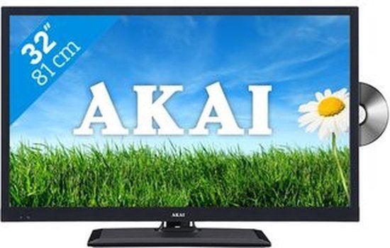 Akai LED TV ALED32BCBK - 32 inch (81 cm), Audio, Tv en Foto, LED, 50 Hz, HD Ready (720p), 80 tot 100 cm