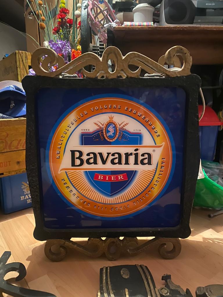 Bavaria lichtbak, Verzamelen, Biermerken, Ophalen, Zo goed als nieuw, Reclamebord, Plaat of Schild, Bavaria