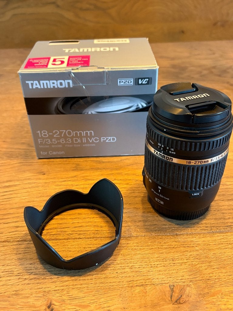 Tamron 18-270mm F/3.5-6.3 VC Di II PZD - Canon mount, Audio, Tv en Foto, Fotografie | Lenzen en Objectieven, Ophalen of Verzenden