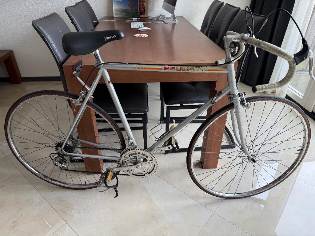 Racefiets vintage Peugeot 57cm 10v, 28 inch, Zo goed als nieuw, 57 tot 61 cm, Ophalen
