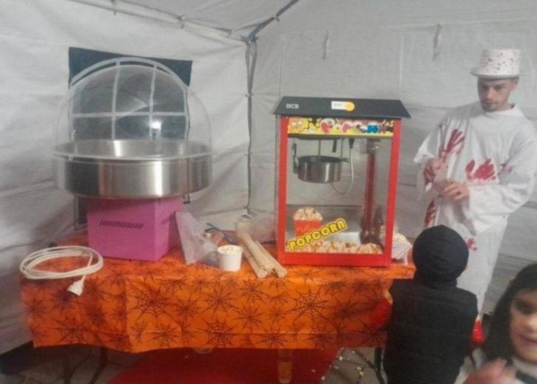 Suikerspin&popcornmachine te huur, Ophalen, Zo goed als nieuw, Overige