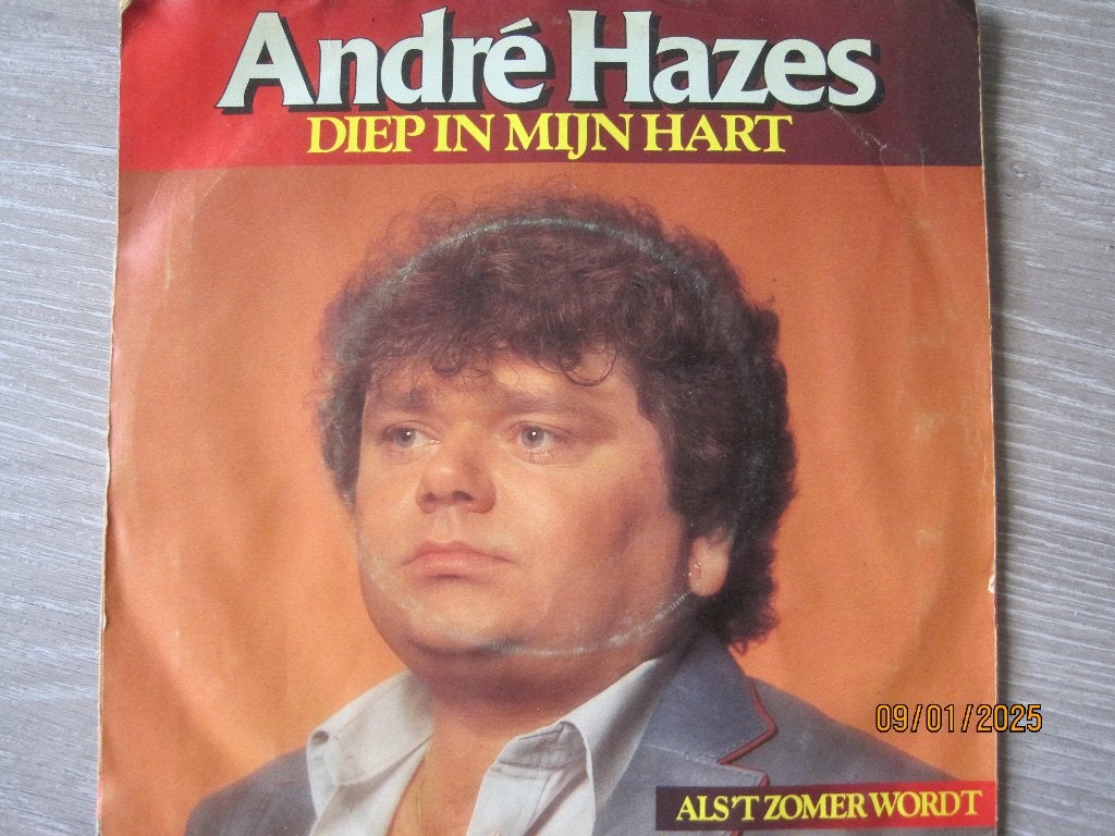 Andre Hazes   -   Als 't  zomer wordt, Cd's en Dvd's, Vinyl Singles, Fotohoes, 7 inch, Ophalen of Verzenden, Zo goed als nieuw