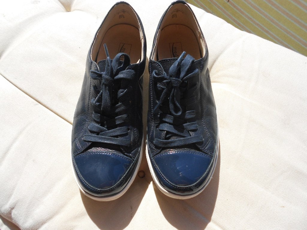 Dames schoenen maat 37 (4.1/2 Uk) deels lak, rubberen zolen, Ophalen, Schoenen met lage hakken, Zwart, Gedragen