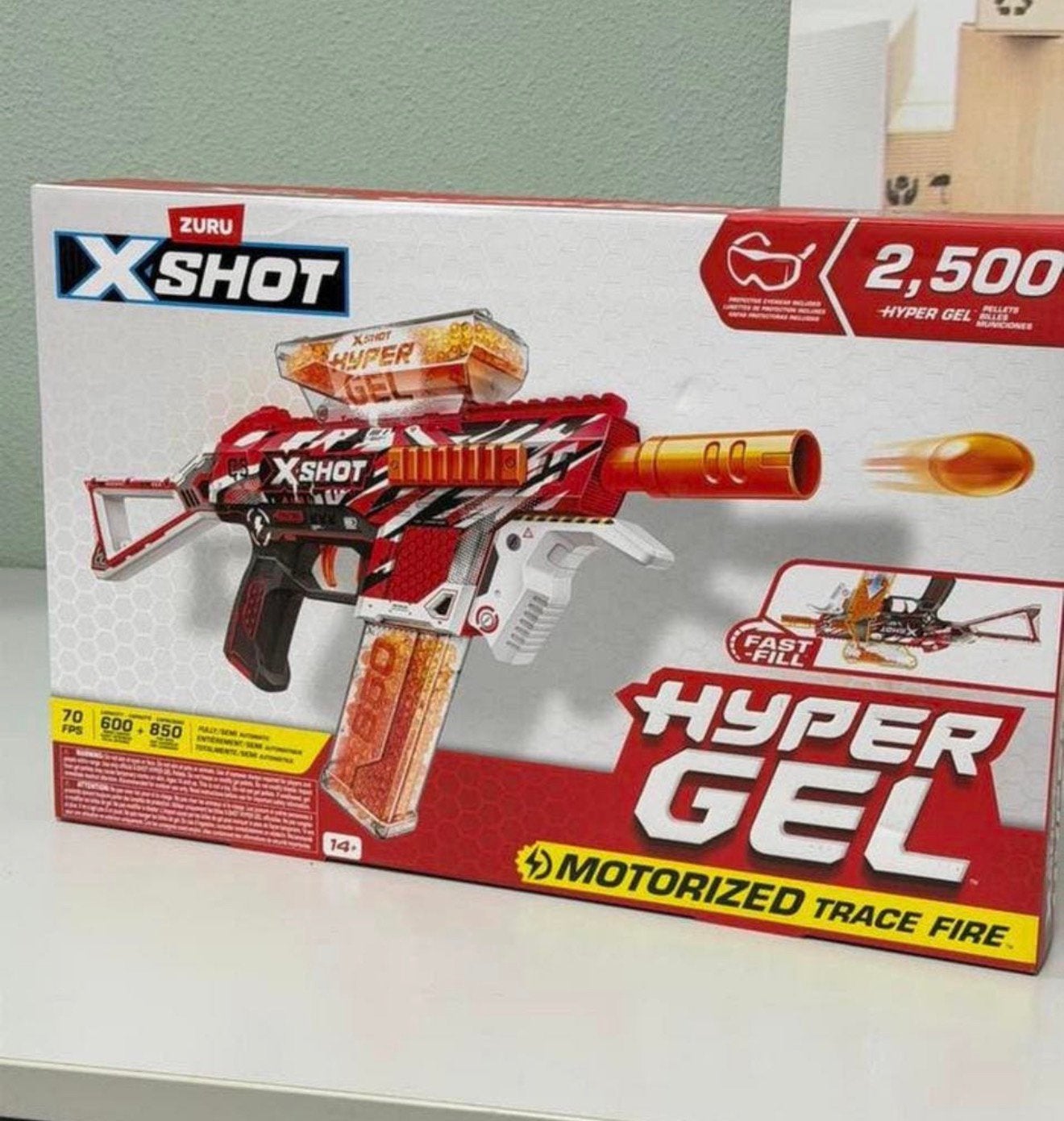 ZURU X-Shot Hyper Gel Trace Fire – Gemotoriseerd Gelblaster, Ophalen of Verzenden, Zo goed als nieuw, H, H