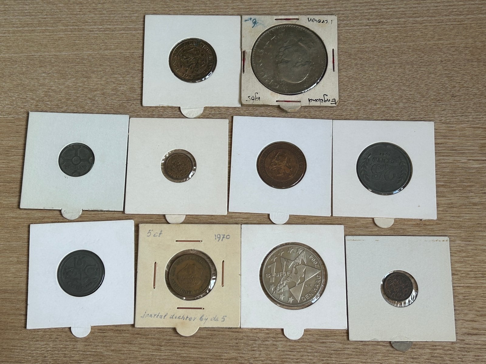 Lot van 10 Bijzondere Munten & Penningen in Munthouders, Ophalen of Verzenden, Nederland, Munten