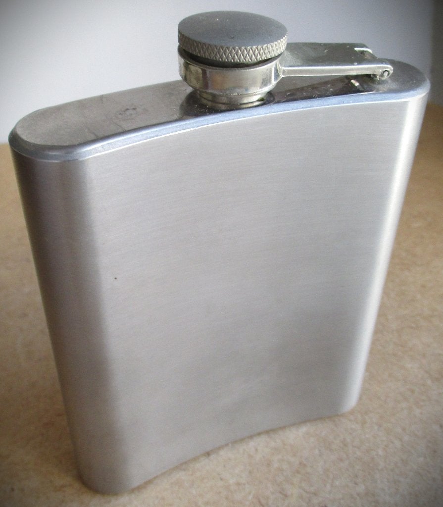 Heupfles~Chroom staal~200 ml~Heupflesje~schroefdop, Ophalen of Verzenden, Huis en Inrichting