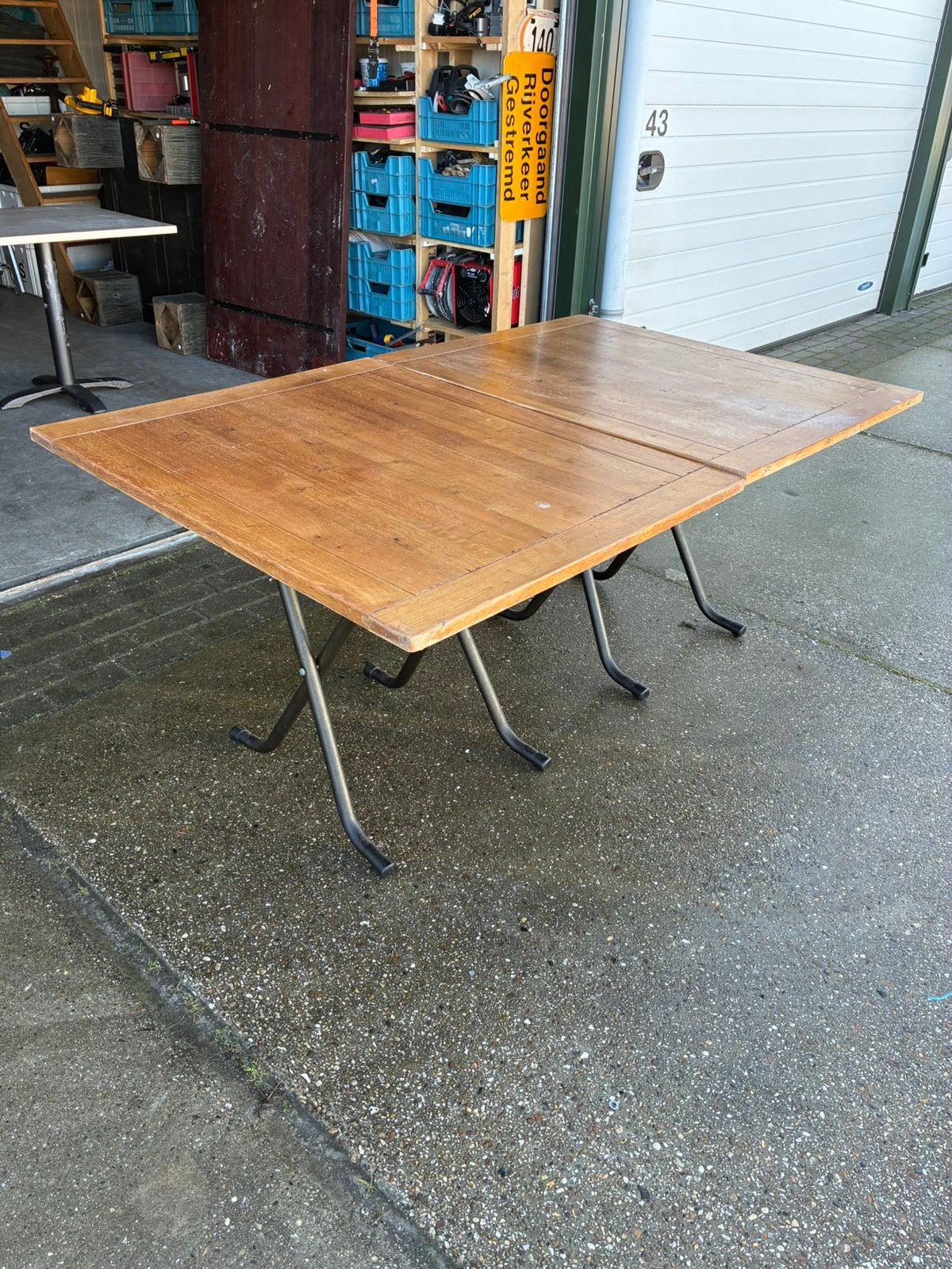 Klaptafel, Huis en Inrichting, Ophalen, Zo goed als nieuw, Rechthoekig, 50 tot 100 cm