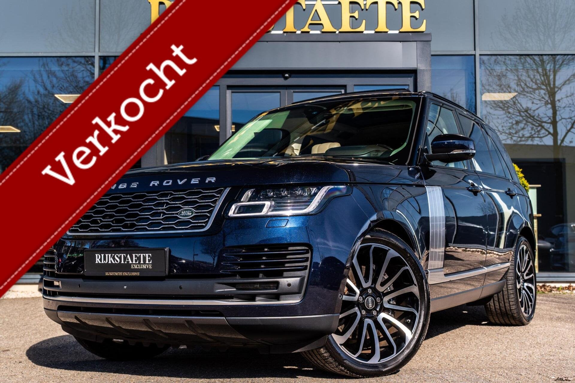 Land Rover Range Rover 2.0 P400e LWB Vogue|PANO|MEMORY|ACC, Auto's, Land Rover, Automaat, 404 pk, 4 cilinders, Blauw