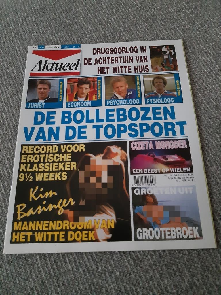 16.Aktueel 1989. Kim Bassinger. Michelle Pfeiffer. Keje Mole, Ophalen of Verzenden, 1980 tot heden, Tijdschrift